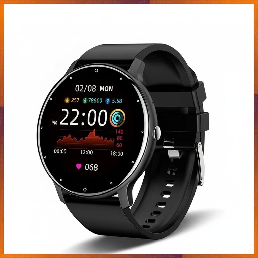 Waterproof Smart Watch | Real-Time Weather, Sports Fitness Tracker for Android & iOS