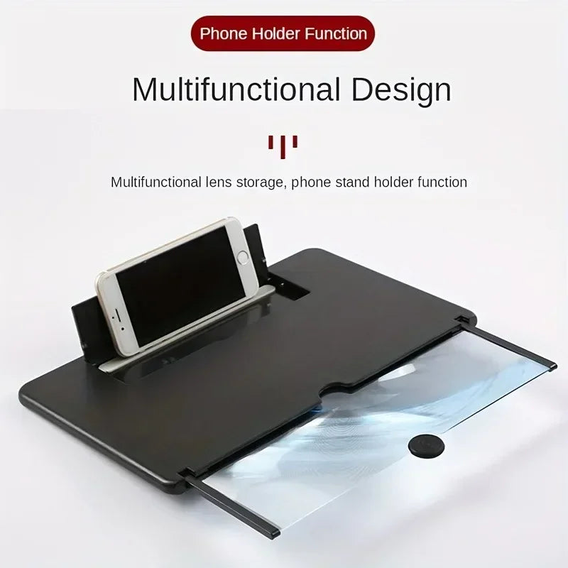 12-Inch HD Phone Screen Magnifier | Anti-Blue Light & Eye Protection Amplifier