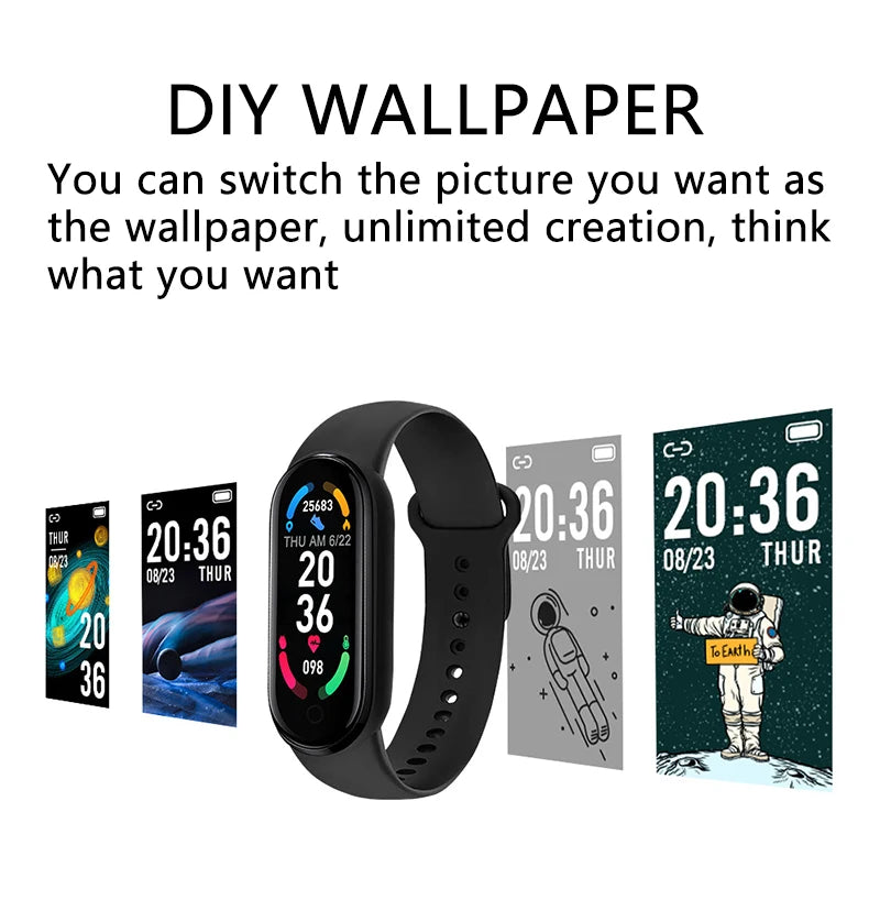 Smart Fitness Bracelet | Heart Rate, Blood Pressure, & Sleep Monitor Watch