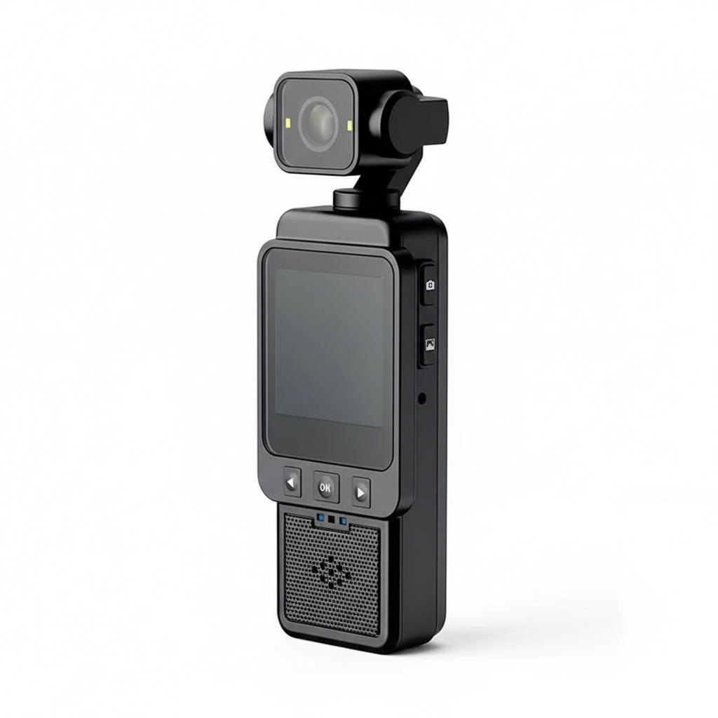 4K Handheld Sports Pocket Camera HD Display 180° Rotatable WiFi Wireless Video Recorder Built-in Fill Light Motion Camera