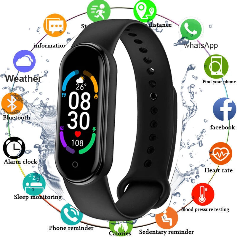Smart Fitness Bracelet | Heart Rate, Blood Pressure, & Sleep Monitor Watch