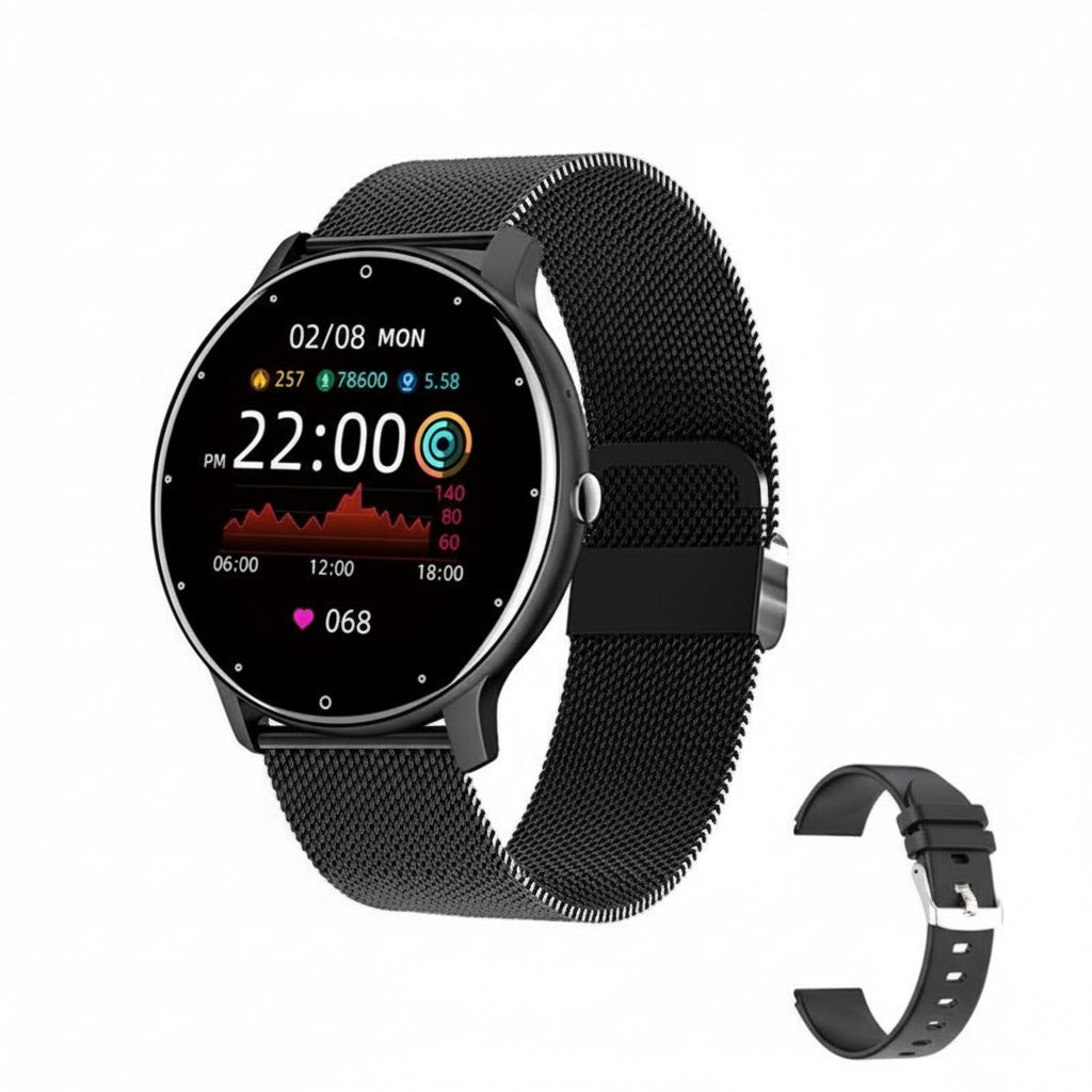 Waterproof Smart Watch | Real-Time Weather, Sports Fitness Tracker for Android & iOS