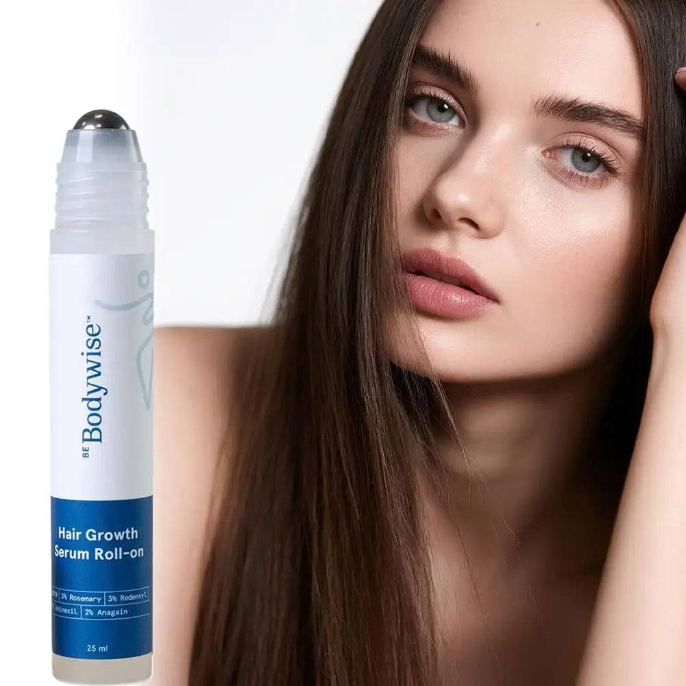 BodyWise Rosemary Hair Growth Oil (Roll-On) 1pack or 3pack | DHT Blocker | Scalp Nourishing Serum for Increased Hair Density