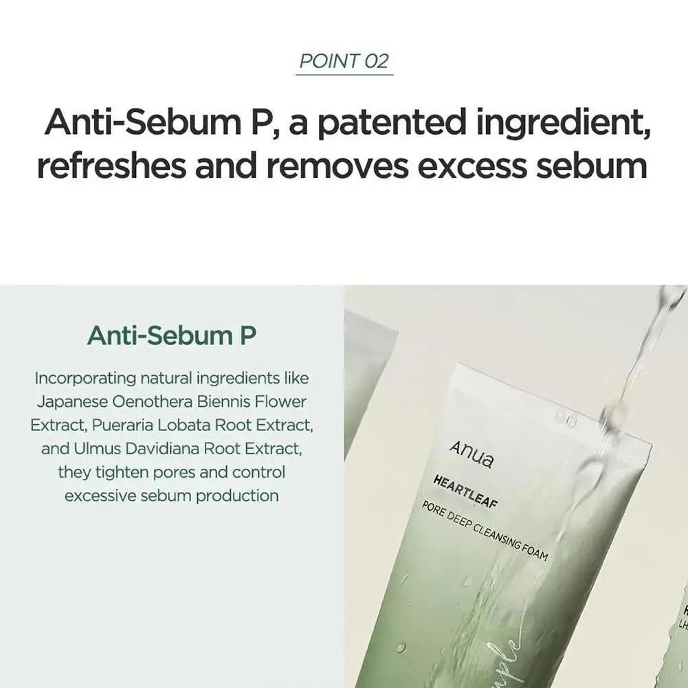 Anua Quercetin Deep Cleansing Foam | Oil Control Facial Cleanser That Won't Strip Skin