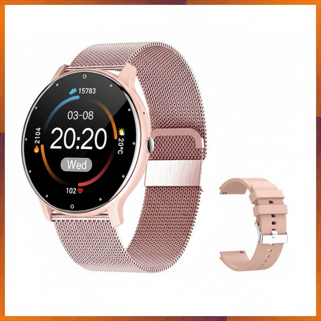 Waterproof Smart Watch | Real-Time Weather, Sports Fitness Tracker for Android & iOS