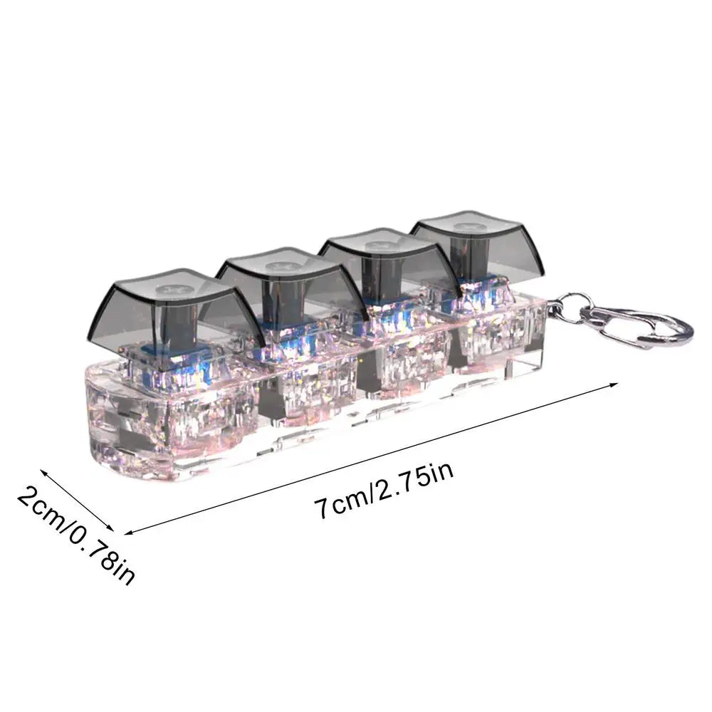 DIY Fidget Keycap KeySwitch Toy | Stress Relief Button Keychain for Keyboard Enthusiasts
