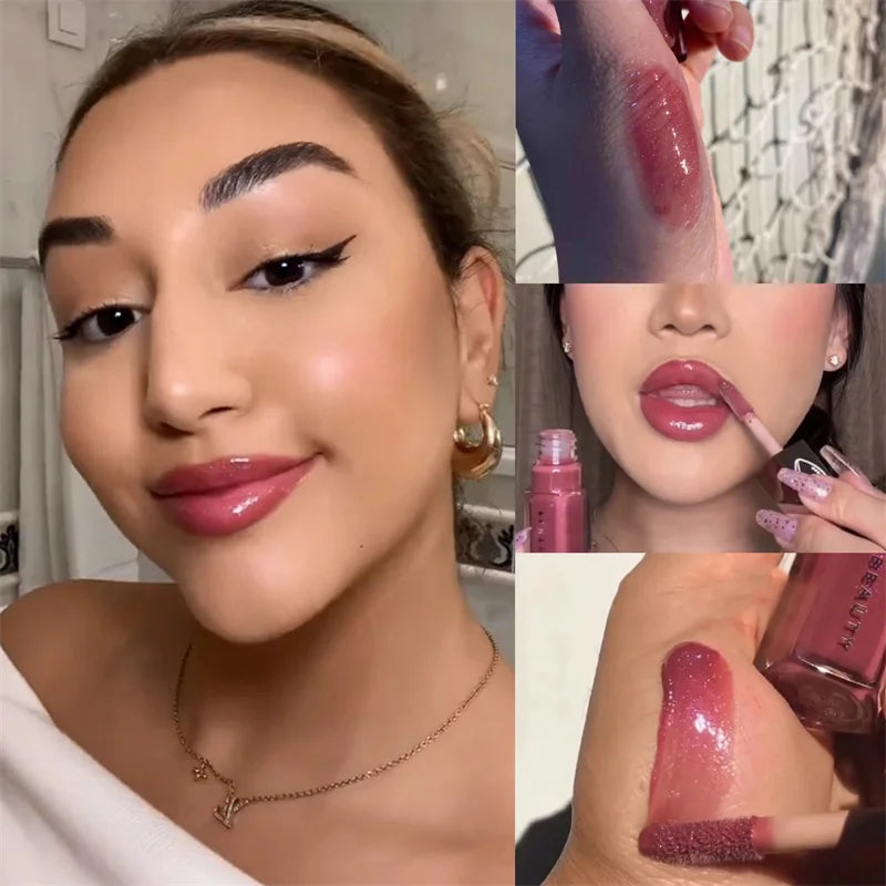 Fenty Beauty Lip Glaze Plumper | Liquid Lipstick with Glitter Shine (For Beginner Makeup)