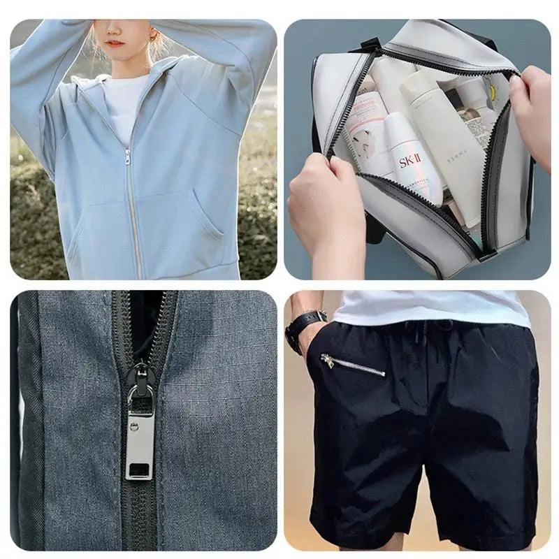 Detachable Zipper Pull Replacement Set | Multi-Color Zipper Fix for Jeans & Backpacks