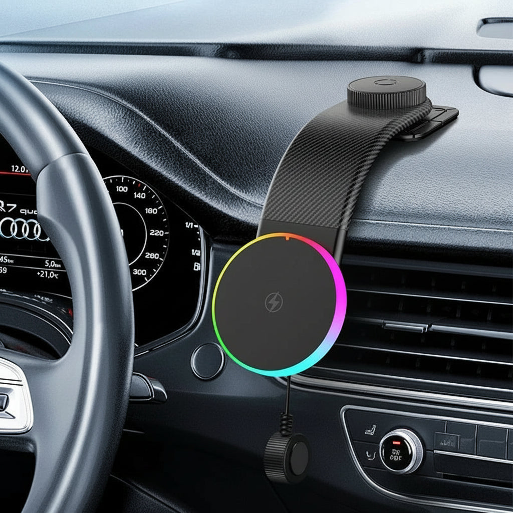 Magnetic Wireless Car Charger | 30W Fast Charging Phone Holder for iPhone & Android