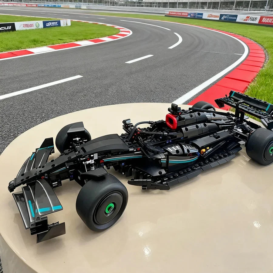 MOC F1 W14 Race Car Building Blocks (1642 Pcs) | Realistic Technical Model Construction Kit