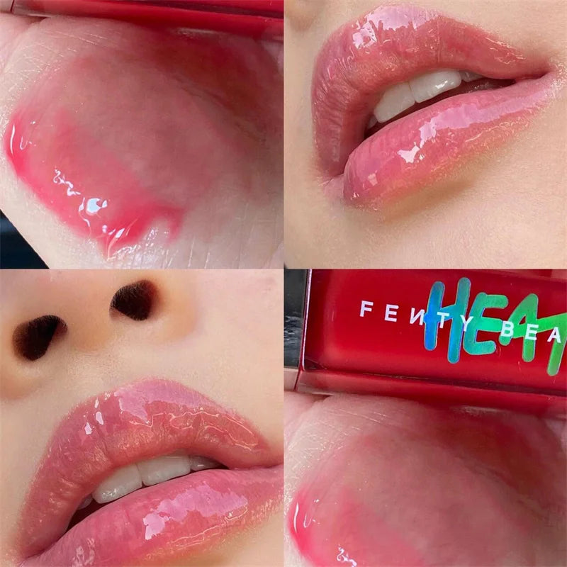 Fenty Beauty Lip Glaze Plumper | Liquid Lipstick with Glitter Shine (For Beginner Makeup)