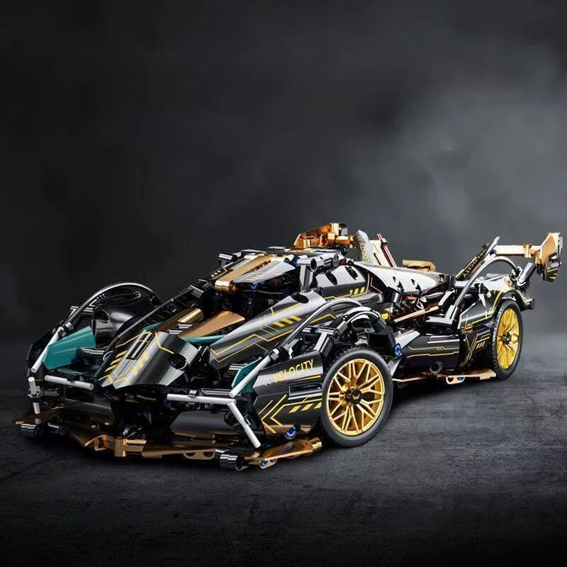 1690 Piece V12 Model Car Building Blocks Set | Upgraded ABS Version for Display & Gifts