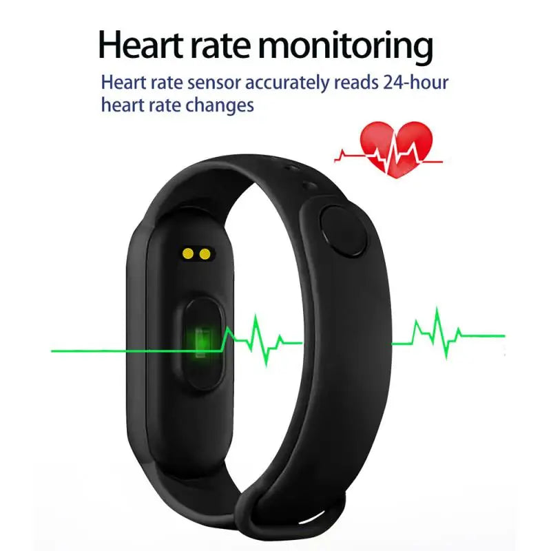 Smart Fitness Bracelet | Heart Rate, Blood Pressure, & Sleep Monitor Watch