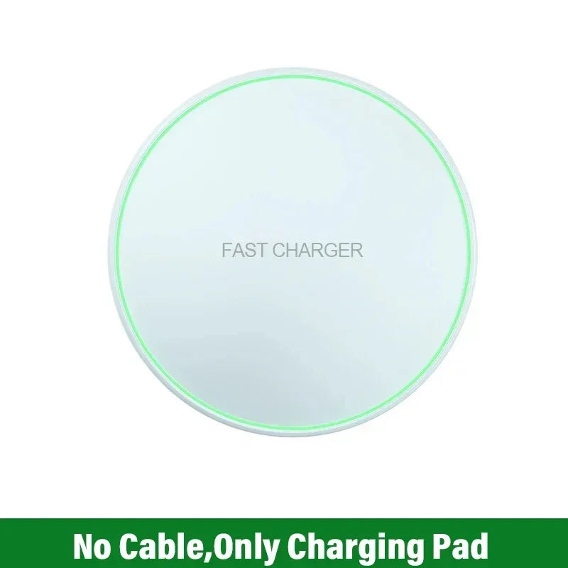 30W Wireless Charging Pad | Induction Fast Charger for iPhone, Samsung, & Universal Qi Devices