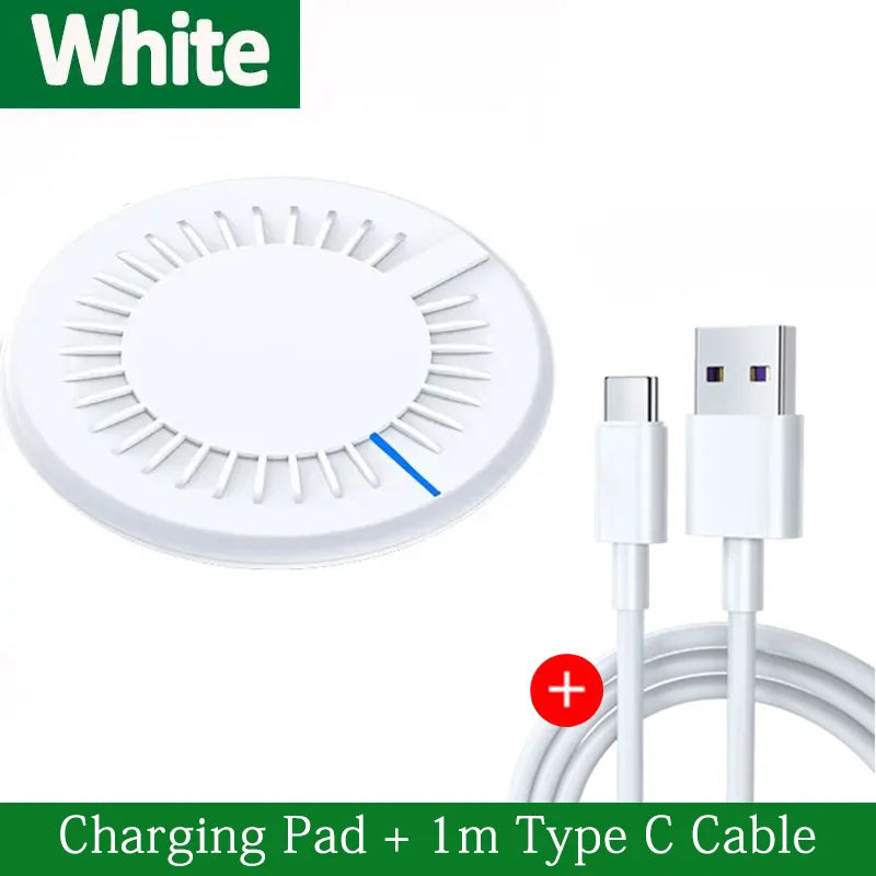 30W Wireless Charging Pad | Induction Fast Charger for iPhone, Samsung, & Universal Qi Devices