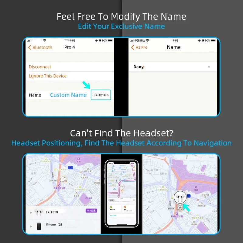 Airs Pro TWS Active Noise Cancellation Wireless Earbuds | Waterproof, Siri, Pop-up Window & Touch Control for iOS