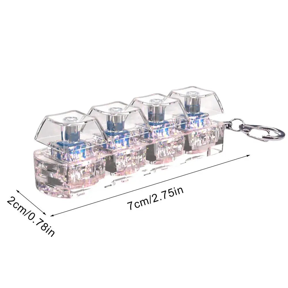 DIY Fidget Keycap KeySwitch Toy | Stress Relief Button Keychain for Keyboard Enthusiasts