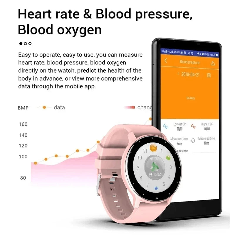 Waterproof Smart Watch | Real-Time Weather, Sports Fitness Tracker for Android & iOS