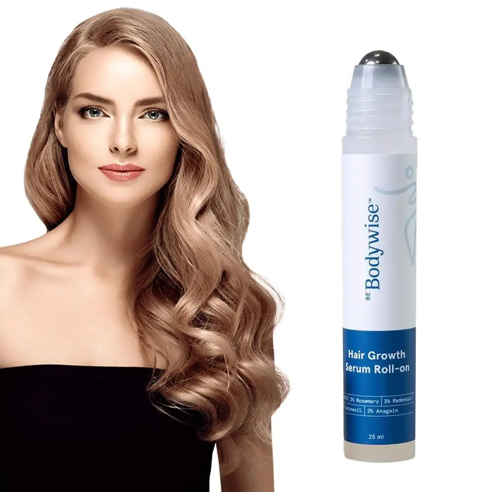BodyWise Rosemary Hair Growth Oil (Roll-On) 1pack or 3pack | DHT Blocker | Scalp Nourishing Serum for Increased Hair Density