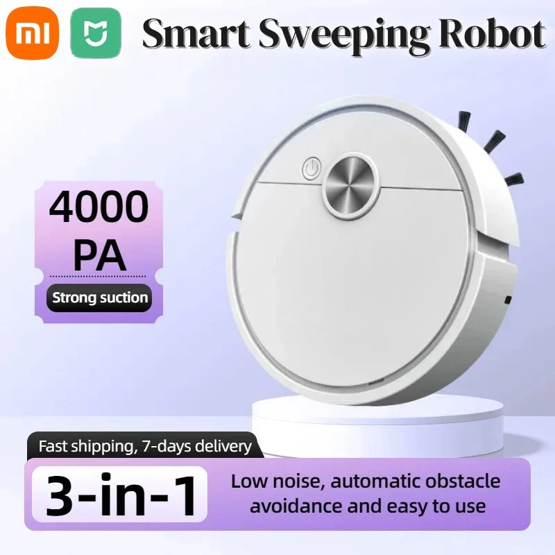 MIJIA Shark Smart 3-in-1 Robot Vacuum | 4000pa Suction, Rechargeable, Sweeping & Vacuuming