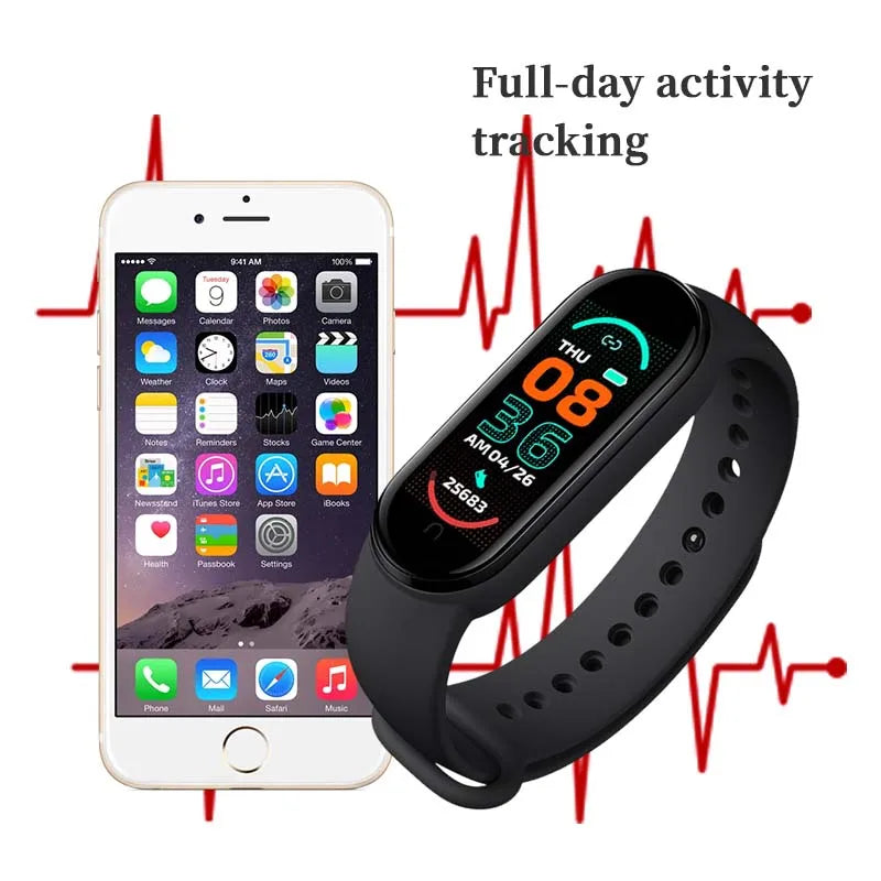 Smart Fitness Bracelet | Heart Rate, Blood Pressure, & Sleep Monitor Watch