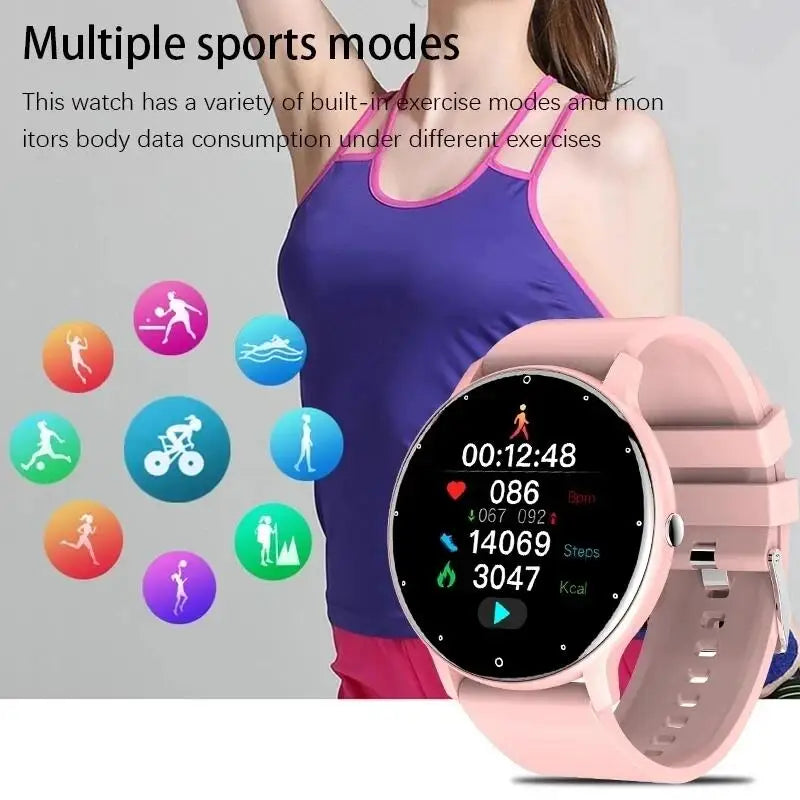 Waterproof Smart Watch | Real-Time Weather, Sports Fitness Tracker for Android & iOS
